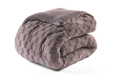 Load image into Gallery viewer, Huggleland Easy Wash Reversible Coverless Luxury Teddy Sherpa Waffle 10.5 Tog Duvet and Pillowcase