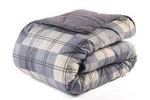 Load image into Gallery viewer, Huggleland Easy Wash Reversible Coverless Check 10.5 Tog Duvet and Pillowcase