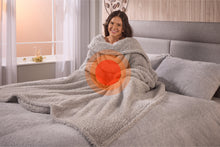 Load image into Gallery viewer, Huggleland Teddy Fleece Wearable Relaxing Blanket with Heated Front Pocket