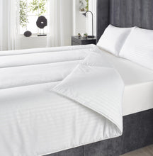 Load image into Gallery viewer, Downland Hotel Quality Stripe Microfibre 10.5 Tog Duvet