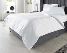 Load image into Gallery viewer, Downland Hatfield Satin Stripe T240 Polycotton Duvet Cover