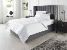 Load image into Gallery viewer, Downland Hatfield Satin Stripe T240 Polycotton Duvet Cover