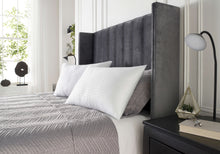 Load image into Gallery viewer, Downland Hotel Quality Microfibre Stripe Pillow 700g