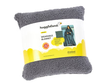 Load image into Gallery viewer, Huggleland Charcoal Wearable Relaxing Blanket
