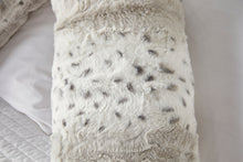 Load image into Gallery viewer, Huggleland Grey Snow Leopard V Shape Pillow
