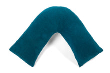 Load image into Gallery viewer, Huggleland Teal Teddy Fleece Large V Shape Support Pillow
