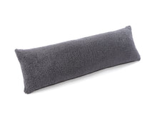Load image into Gallery viewer, Huggleland Charcoal Teddy Bolster Pillow
