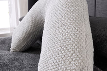 Load image into Gallery viewer, Huggleland Grey Waffle Fleece V Shape Support Pillow
