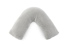 Load image into Gallery viewer, Huggleland Grey Waffle Fleece V Shape Support Pillow
