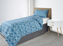 Load image into Gallery viewer, Downland Carlton Blue Linen Set
