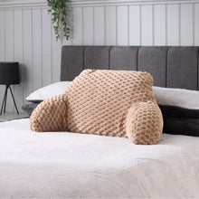 Load image into Gallery viewer, Huggleland Latte  Luxury waffle Faux Fur Cuddle Cushion
