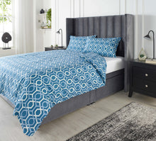 Load image into Gallery viewer, Downland Carlton Blue Essential Bedding Pack
